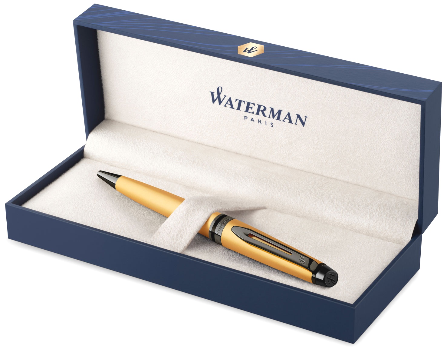  Ручка шариковая Waterman Expert DeLuxe, Metallic Gold RT, фото 2