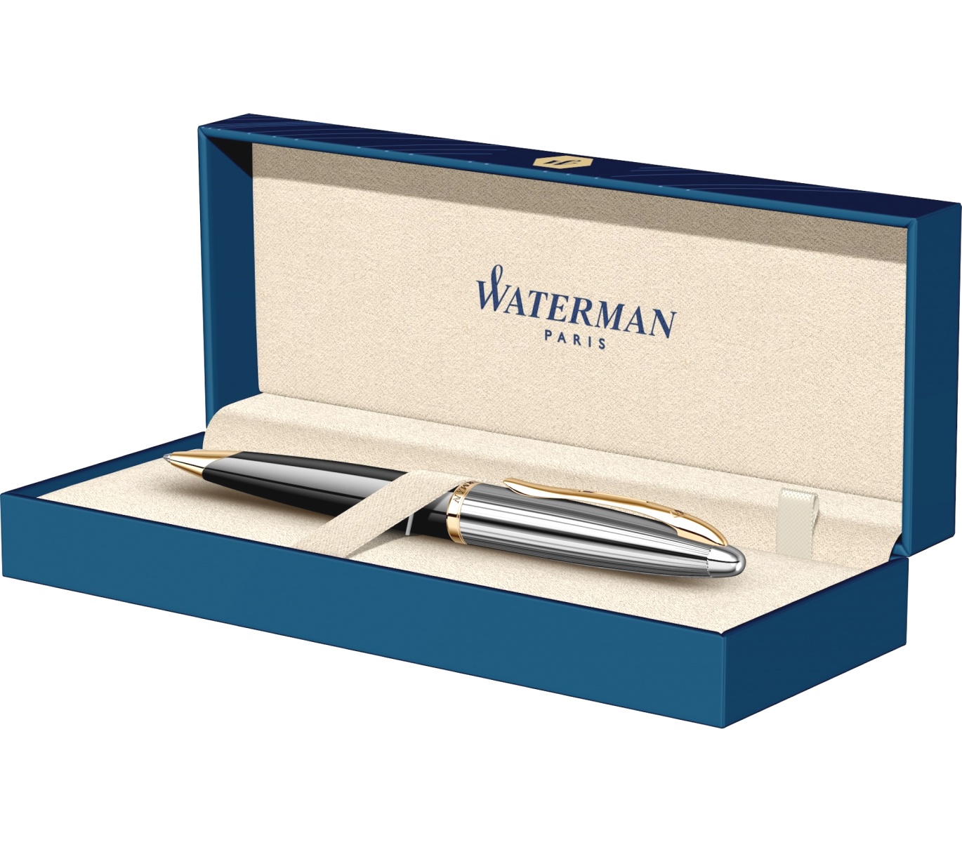 Шариковая ручка Waterman Carene DeLuxe, Black GT, фото 4