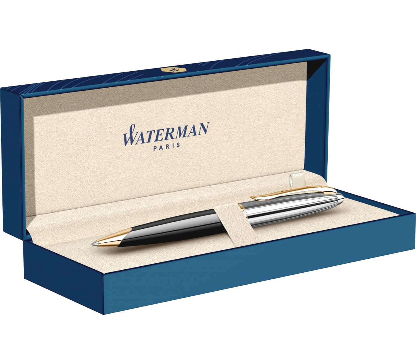 Шариковая ручка Waterman Carene DeLuxe, Black GT, фото 5