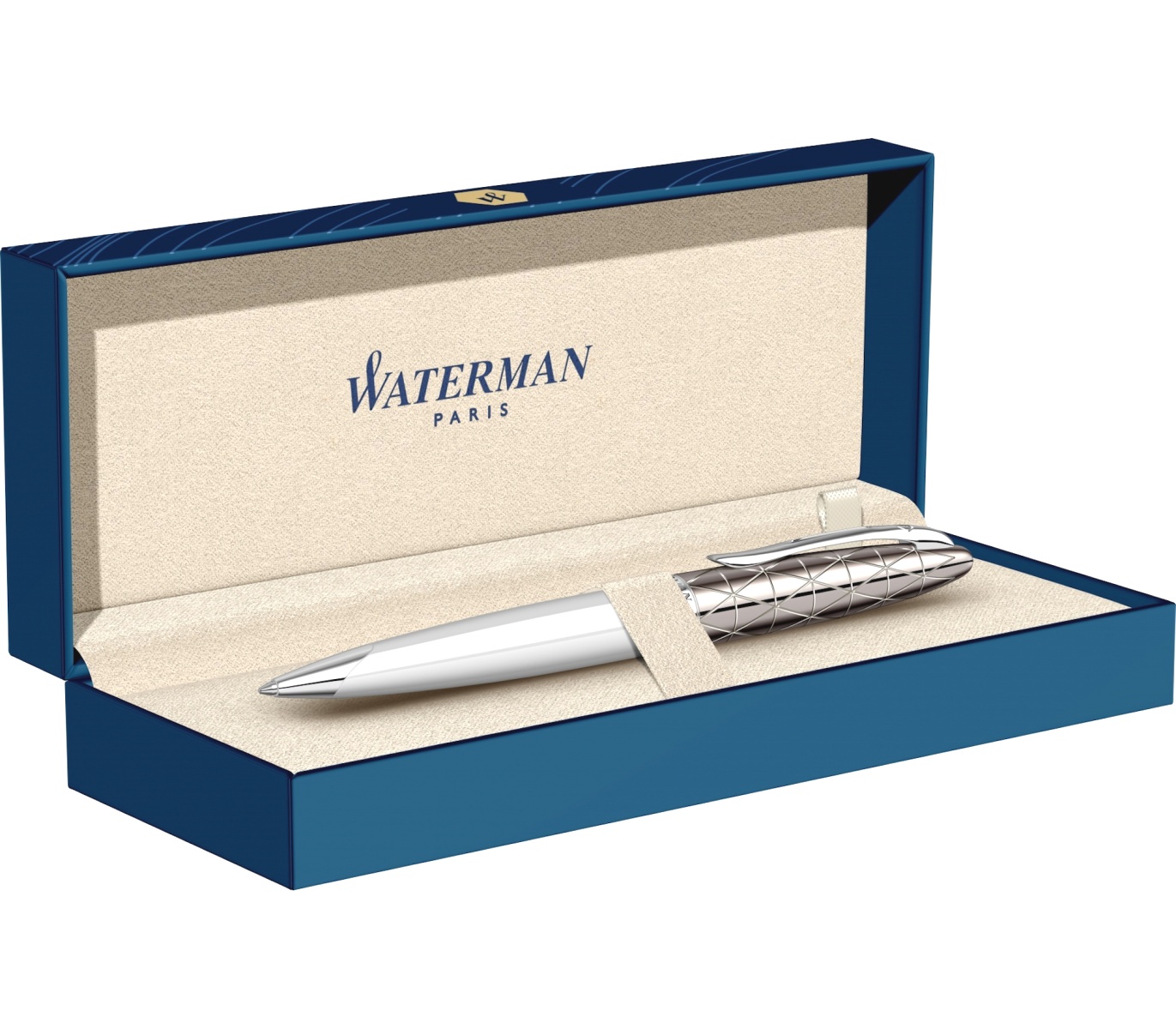 Шариковая ручка Waterman Carene Deluxe Contemporary, White ST, фото 5
