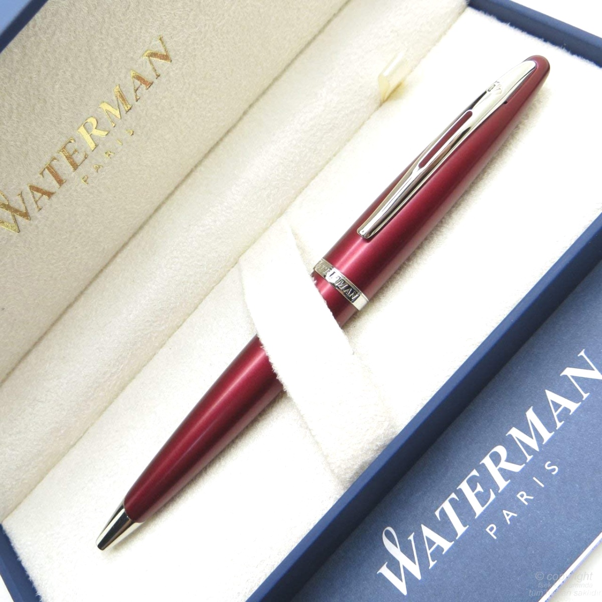 Шариковая ручка Waterman Carene, Garnet Red ST, фото 2