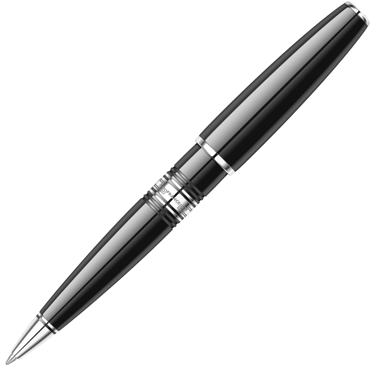 Шариковая ручка Waterman Charleston, Ebony Black CT, фото 3