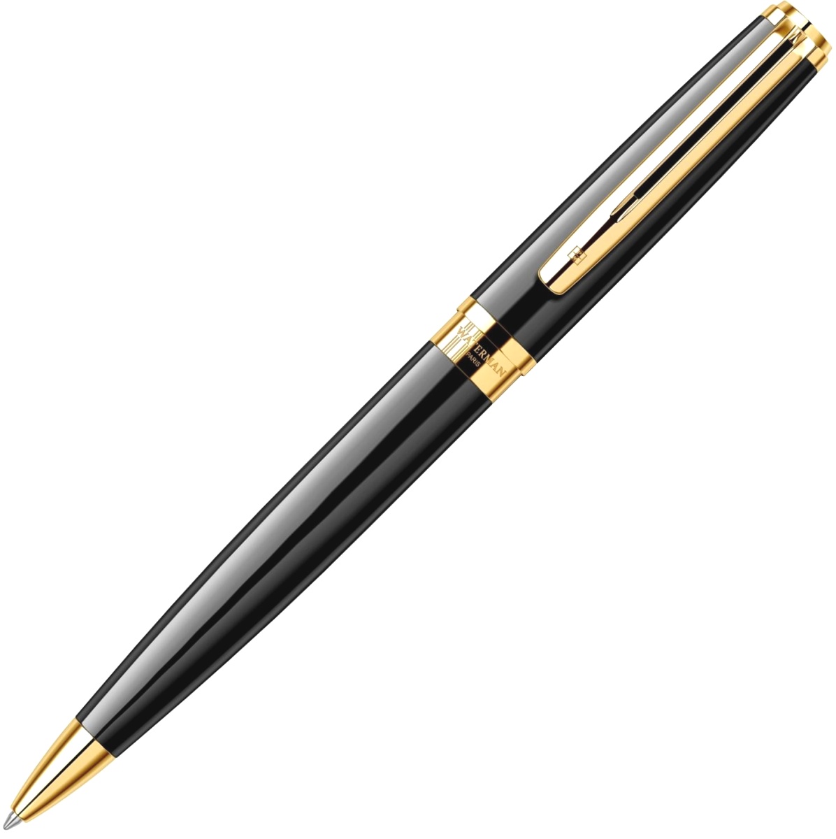 Шариковая ручка Waterman Exception Slim, Black Lacquer GT