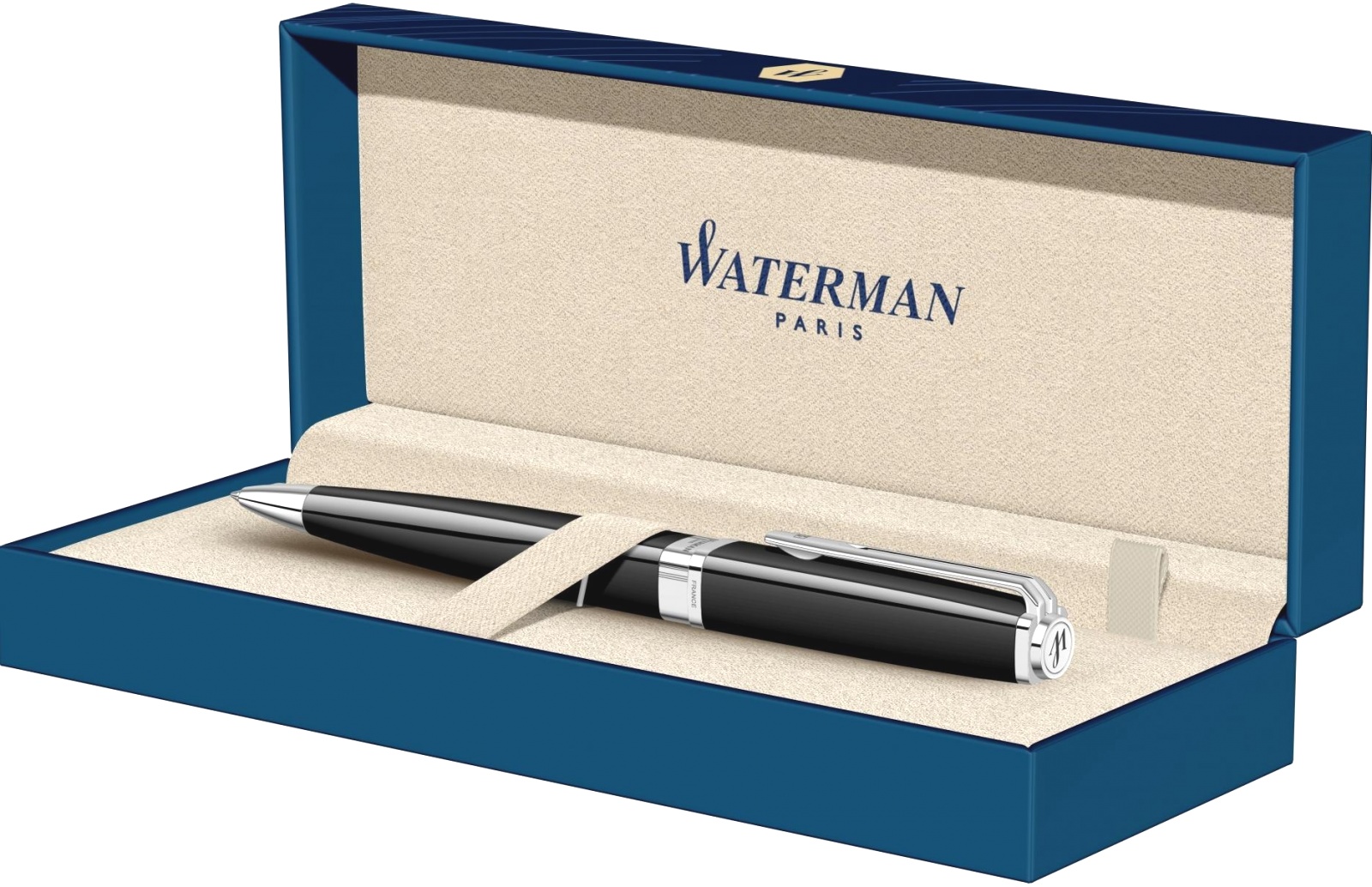 Шариковая ручка Waterman Exception Slim, Black Lacquer ST, фото 5