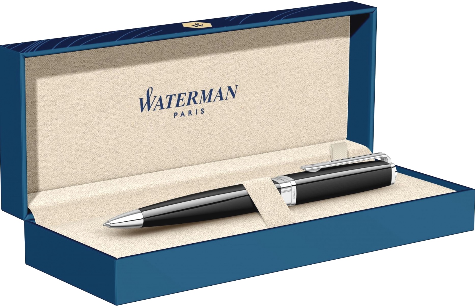 Шариковая ручка Waterman Exception Slim, Black Lacquer ST, фото 6