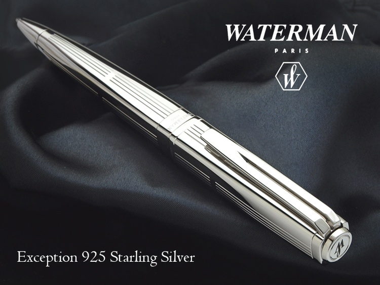 Шариковая ручка Waterman Exception Sterling Silver, Silver, фото 3