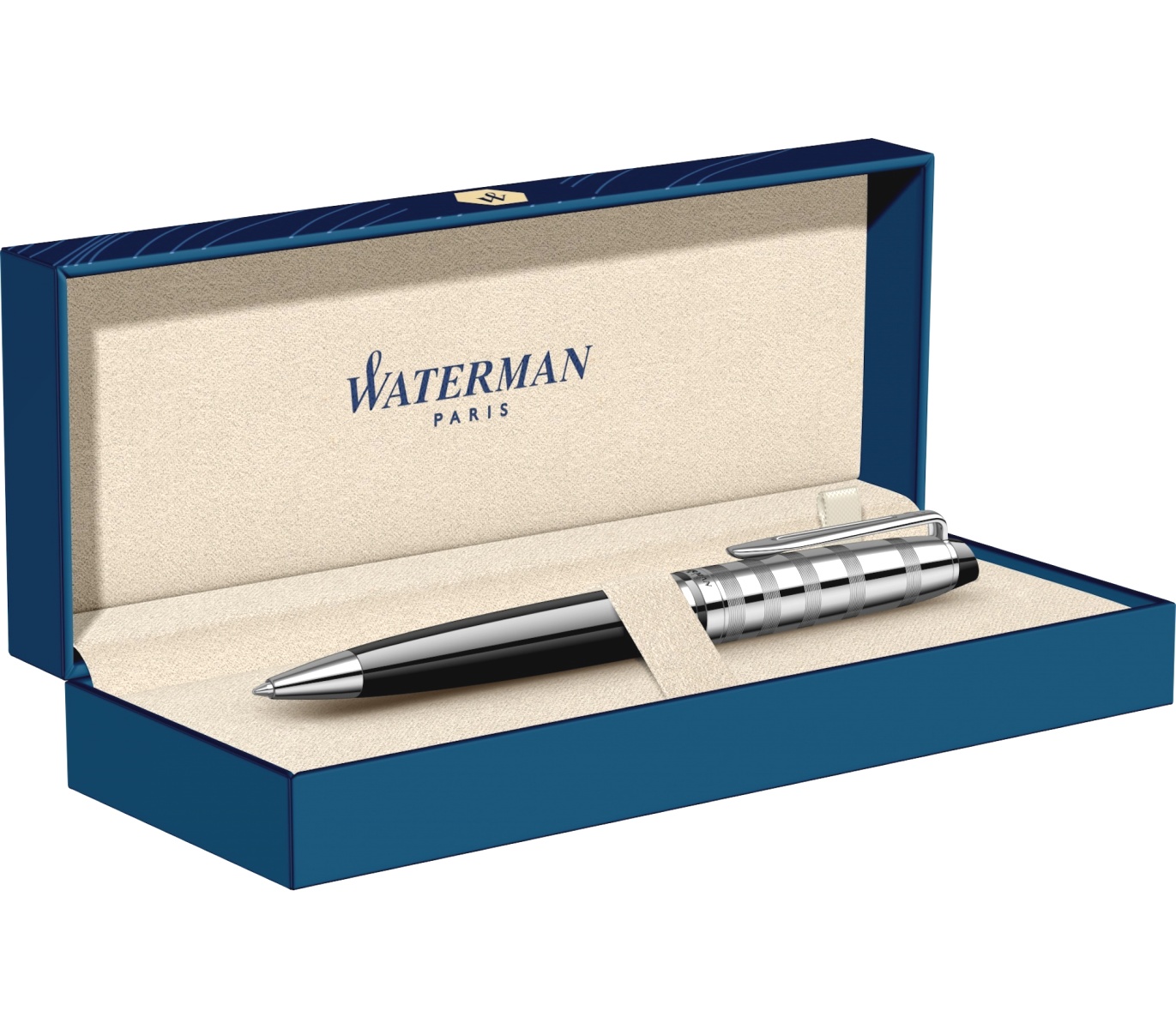 Шариковая ручка Waterman Expert 3 Deluxe, Black CT, фото 5