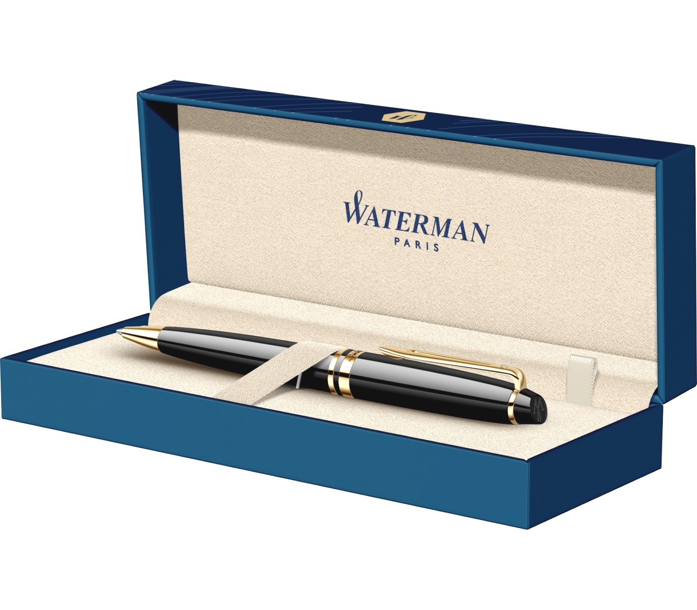 Шариковая ручка Waterman Expert 3 Essential, Laque Black GT, фото 4