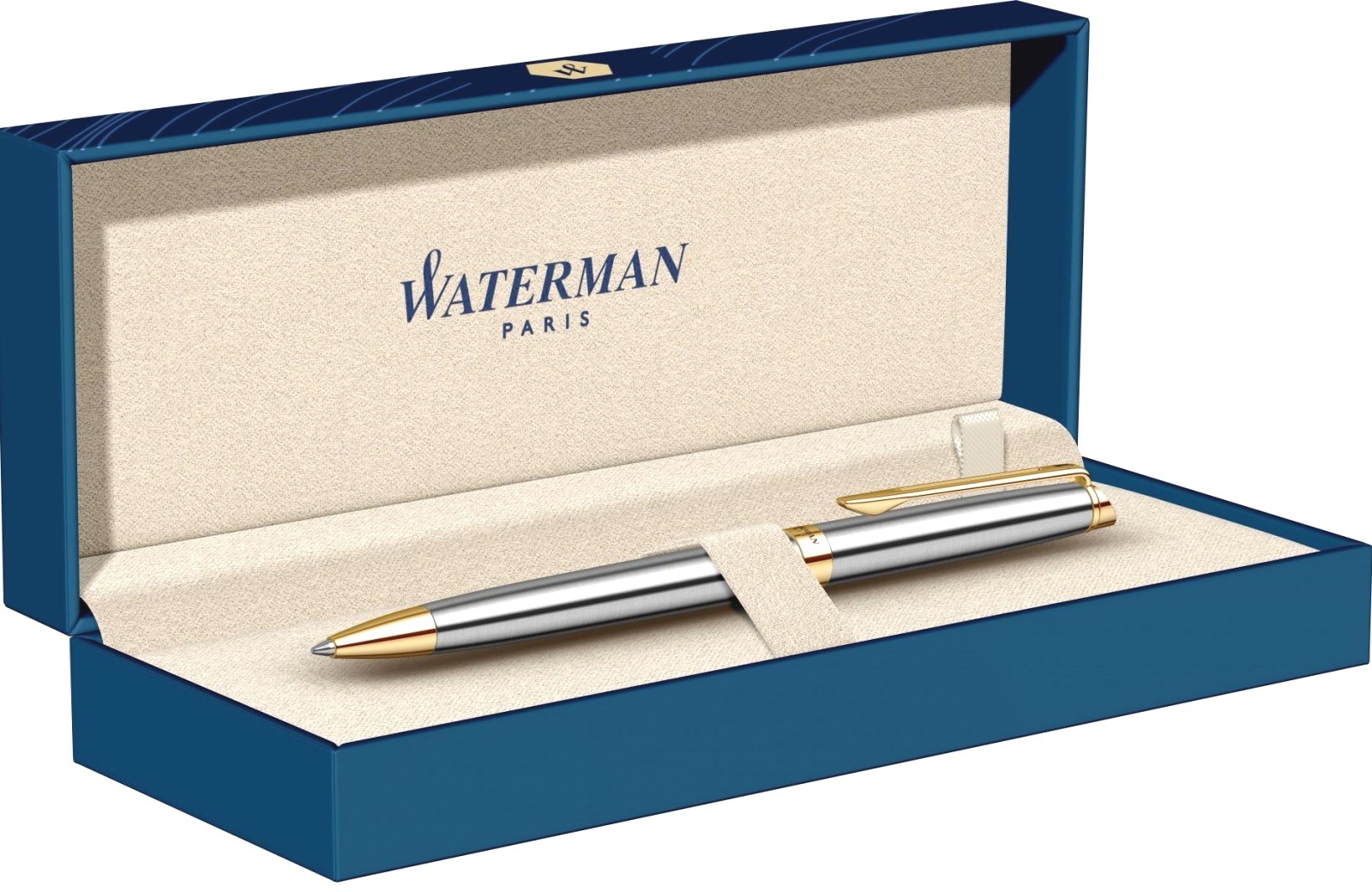 Шариковая ручка Waterman Hemisphere Essential, Stainless Steel GT, фото 5