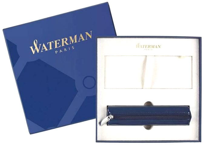 Набор: Подарочная коробка с чехлом на молнии Waterman + Ручка шариковая Waterman Embleme, Red CT, фото 4