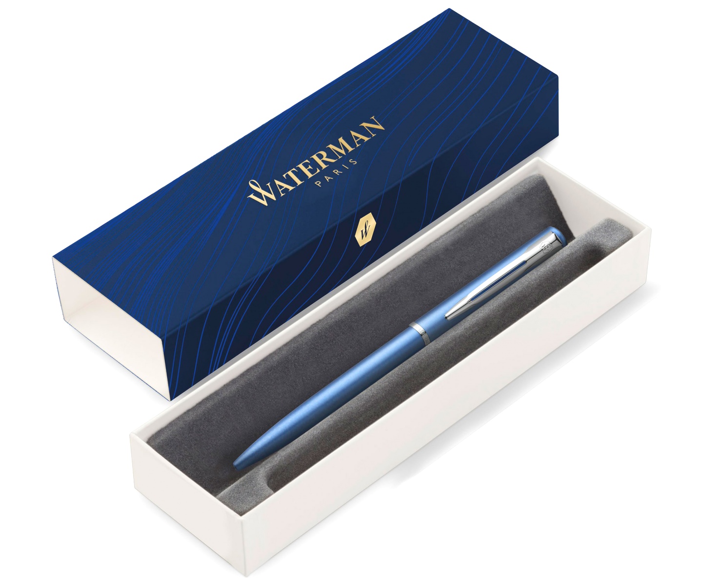 Набор: Ручка шариковая Waterman Graduate Allure, Blue CT + Ежедневник, недатированный, А5, синий, фото 3